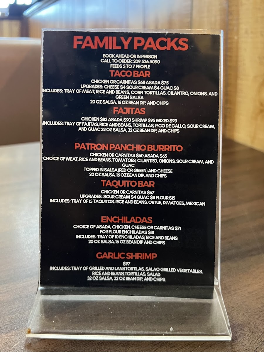 La Huerta Vieja Menu - Image 2