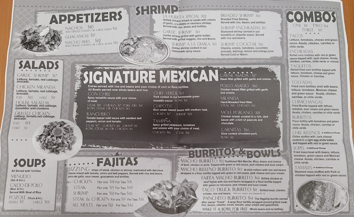 La Huerta Vieja Menu - Image 5